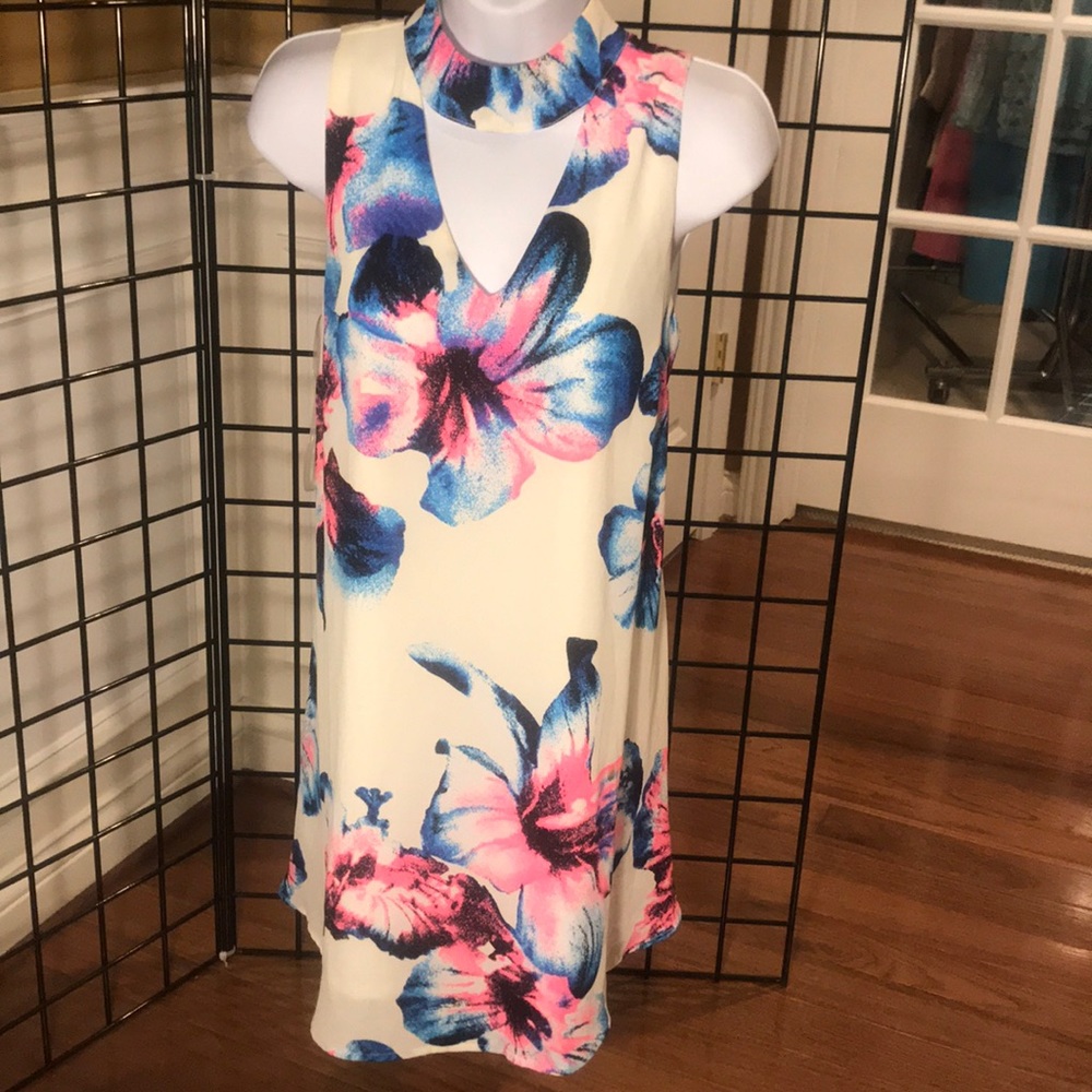 Sleeveless Floral Dress